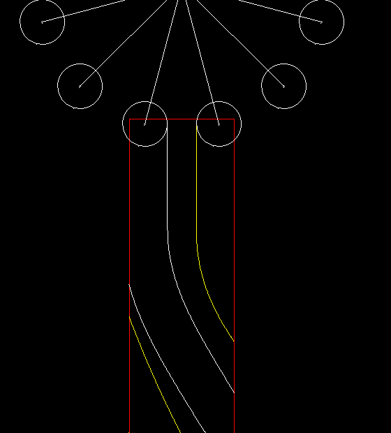 Zylinderkurven-Schrittgetriebe, 2-gängig, in der Abwicklung dargestellt